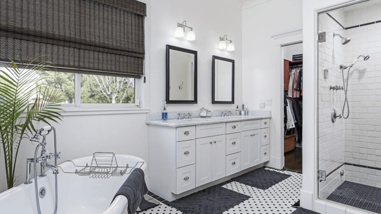 No.1 Bathroom Cabinet Painting Services TX AMD Remodeling 1280x720 1