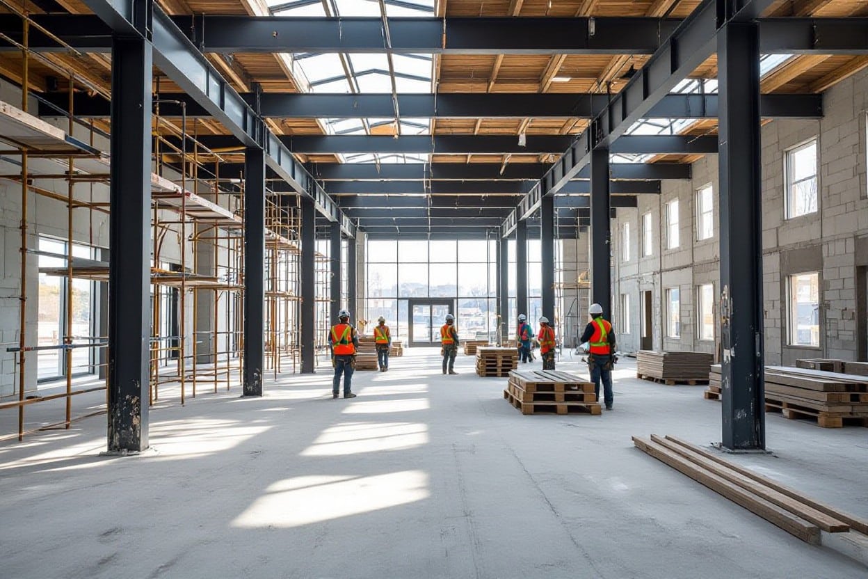 Retail space construction services