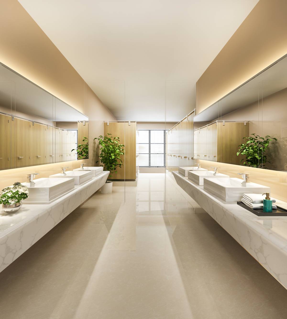 modern-restroom-with-sinks-counters-and-light-2026-03-17-00-00-14-utc (1) Home and Bathroom Remodeling Wylie TX - AMD Construction & Remodeling